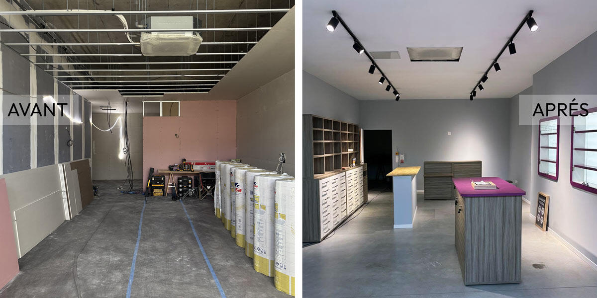 Avant • Aprés | Mutation garages de villa en logement privatif **Montpellier**
